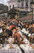 James Tissot The painters and their Waves oil on canvas